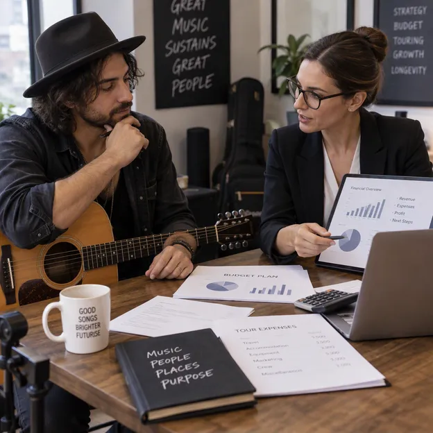 Musician with financial managers